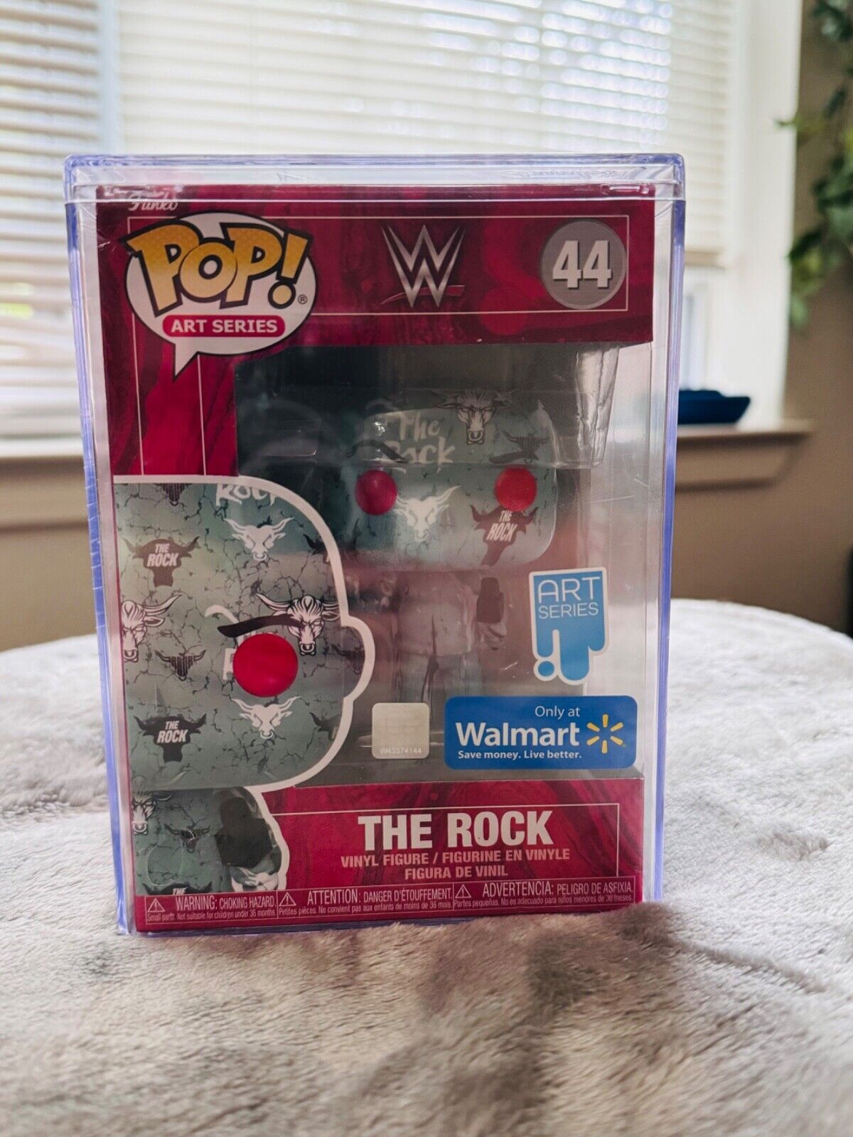 WWE The Rock #44 - Art Series Funko Pop - Walmart Exclusive - NIB w/ hard case