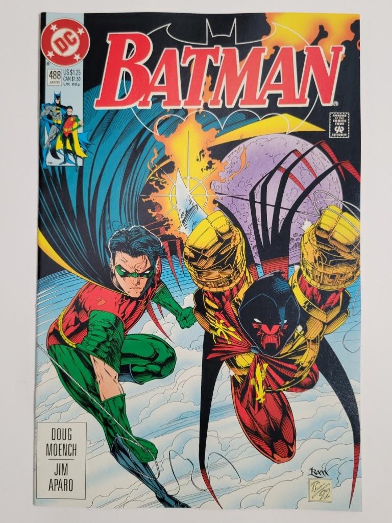 Batman #488 DC 1993 NM 9.4 Azrael begins training with Tim Drake; Jim Aparo art Batman #488 DC 1993 NM 9.4 Azrael begins training with Tim Drake; Jim Aparo art
