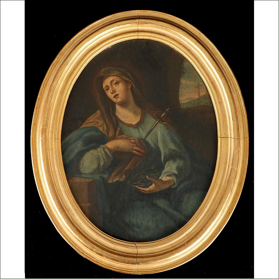 Our Lady of Sorrows, Northern Italian School, Oil on Panel, circa 1680-1720