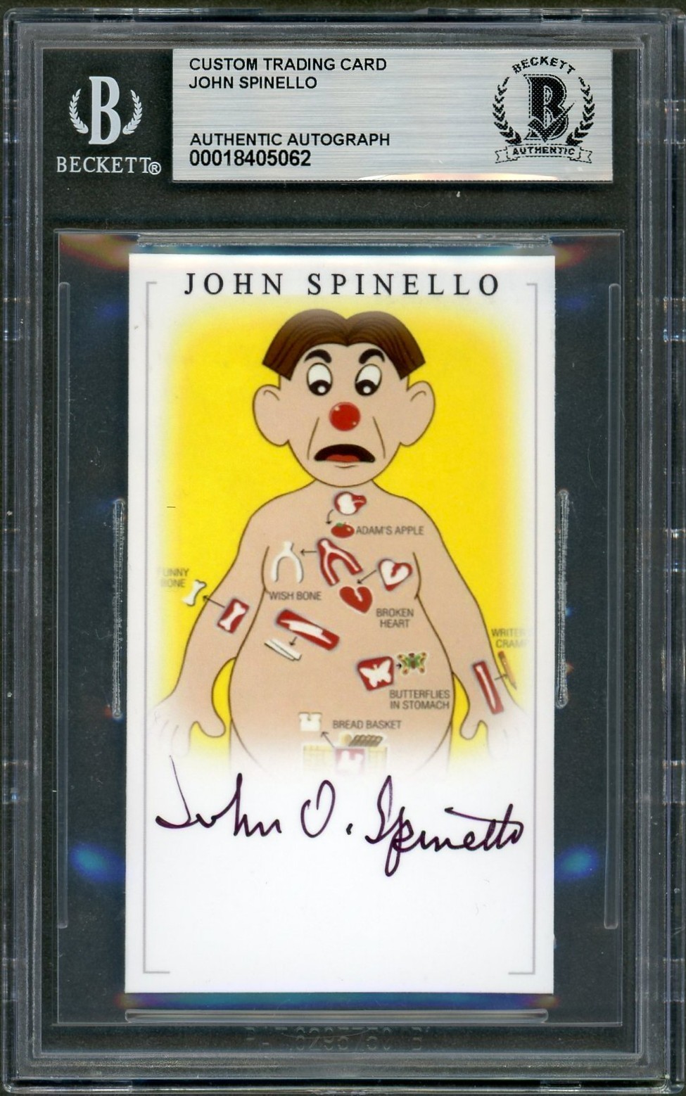John Spinello SIGNED Creator Operation Game PCB Card Auto Beckett BAS Rare John Spinello SIGNED Creator Operation Game PCB Card Auto Beckett BAS Rare