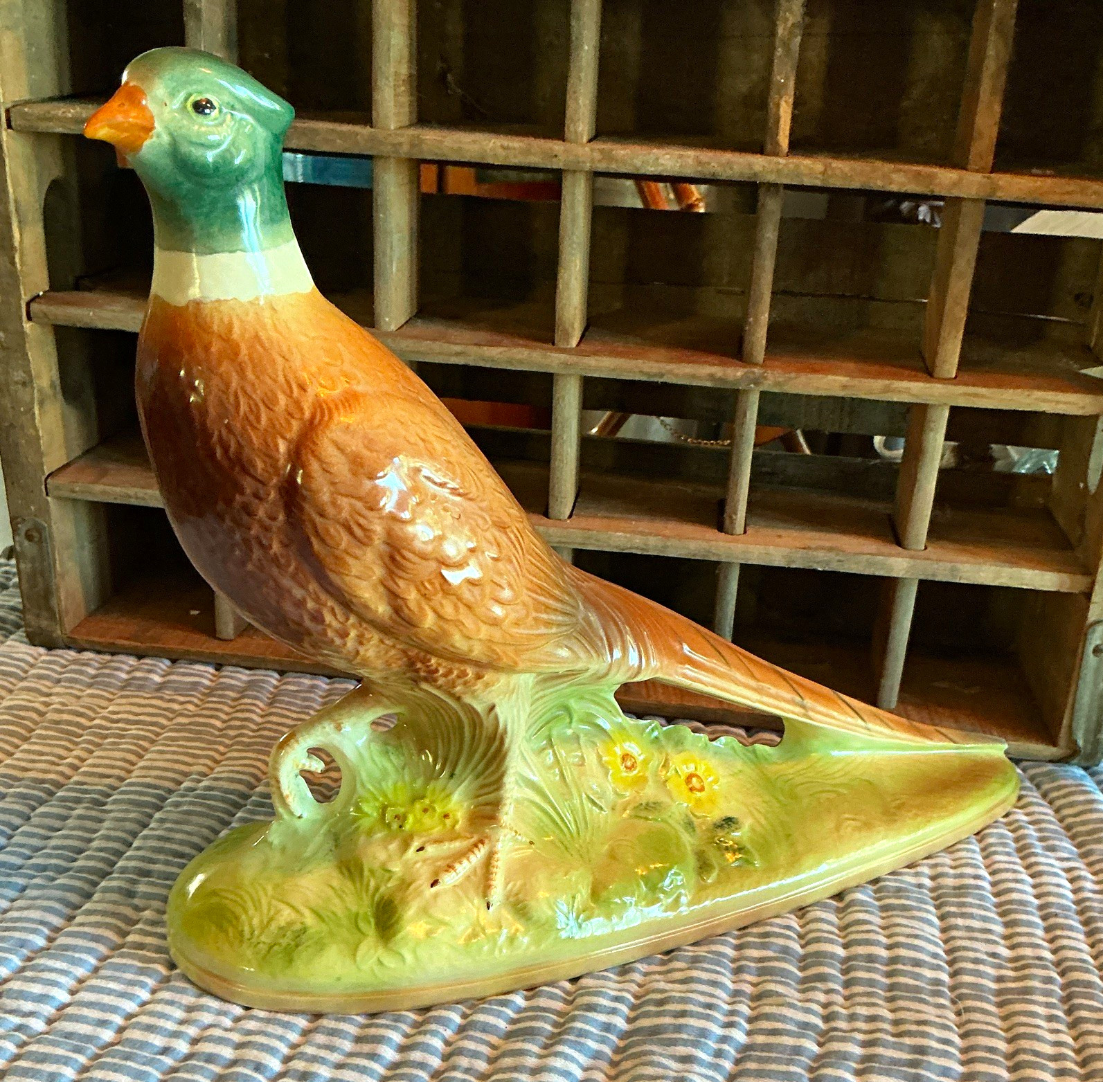 Vintage 70’s Holland Mold Ceramic PHEASANT Artist Signed Vintage 70’s Holland Mold Ceramic PHEASANT Artist Signed