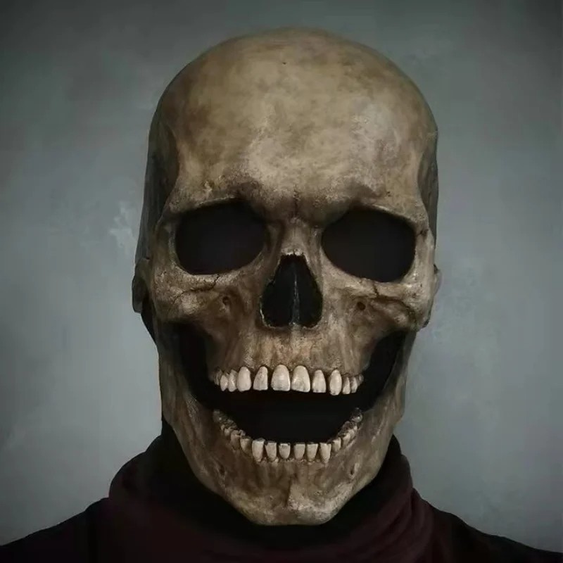Halloween Skull Mask Full Head Skull Mask with Movable Jaw Halloween Skull Mask Full Head Skull Mask with Movable Jaw