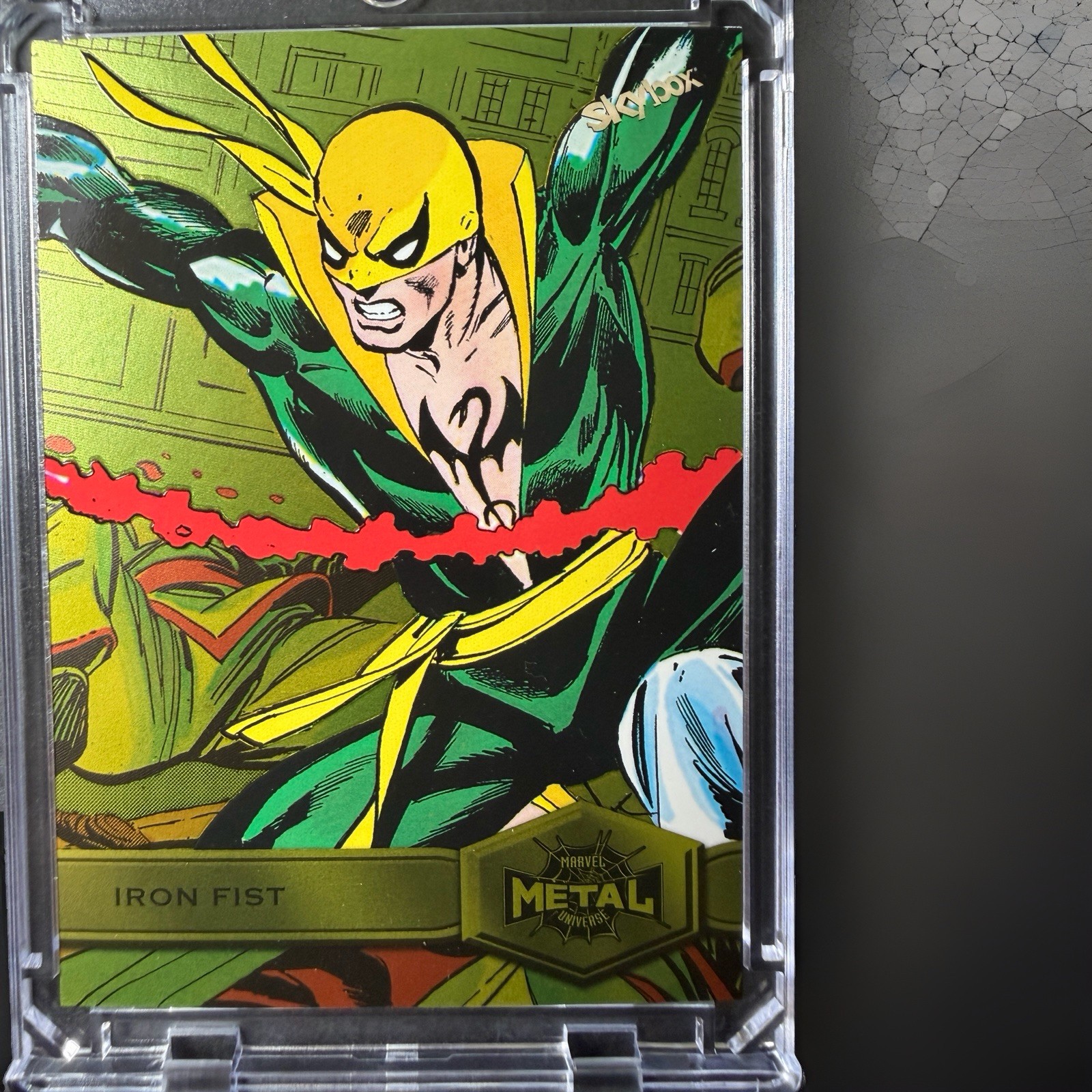Iron Fist - 2022 Marvel Metal Universe Spider-Man #135 Orange Light Fx /25