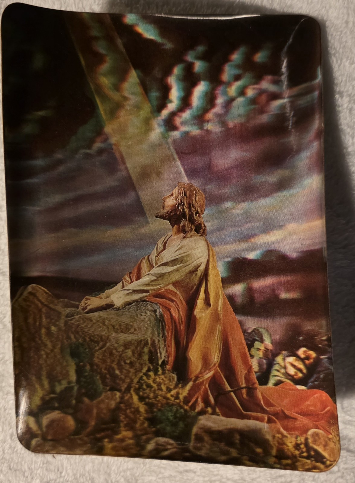 Vtg 3D Collector Series Super Dimension Color postcard Christ Jesus Gethsemane Vtg 3D Collector Series Super Dimension Color postcard Christ Jesus Gethsemane