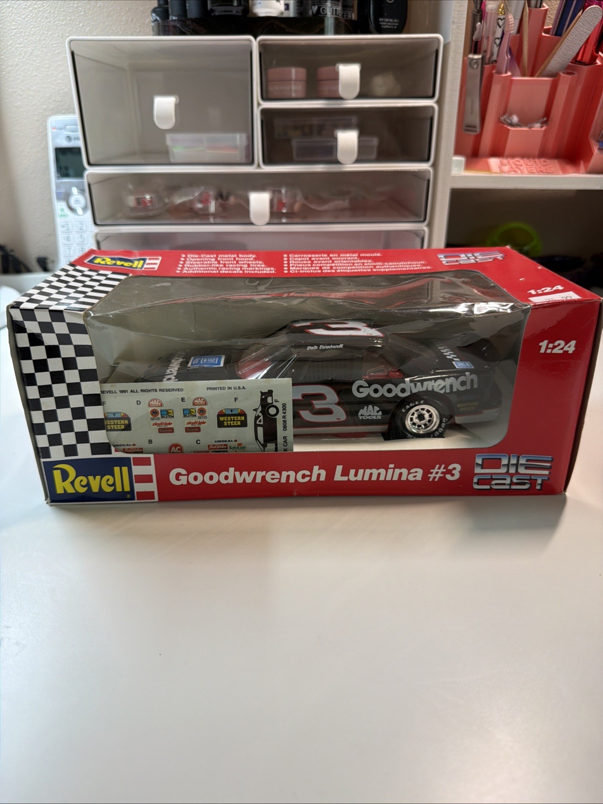 Dale Earnhardt #3 Goodwrench Lumina Revell 1:24 NASCAR Diecast w Box Decals