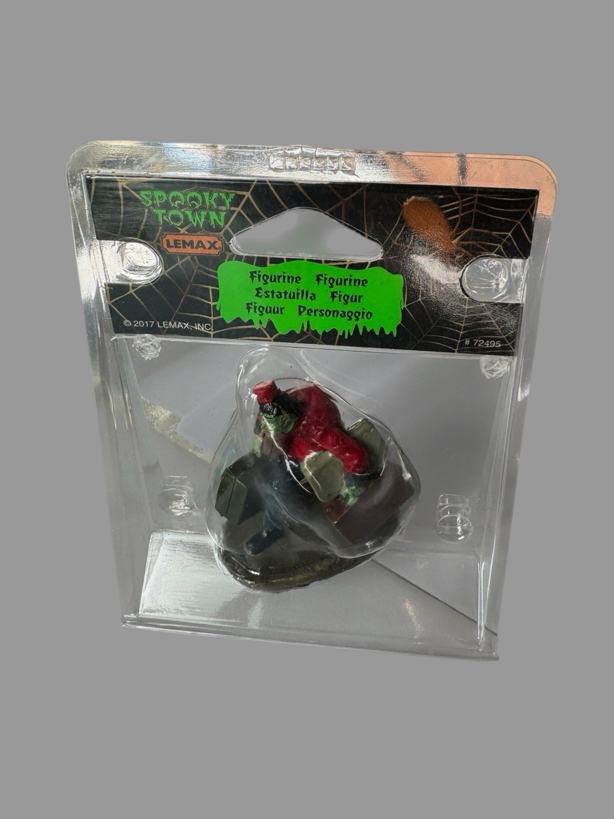 Lemax Spooky Town 72495 Zombie Bellhop Porter Luggage Halloween Figurine 2017
