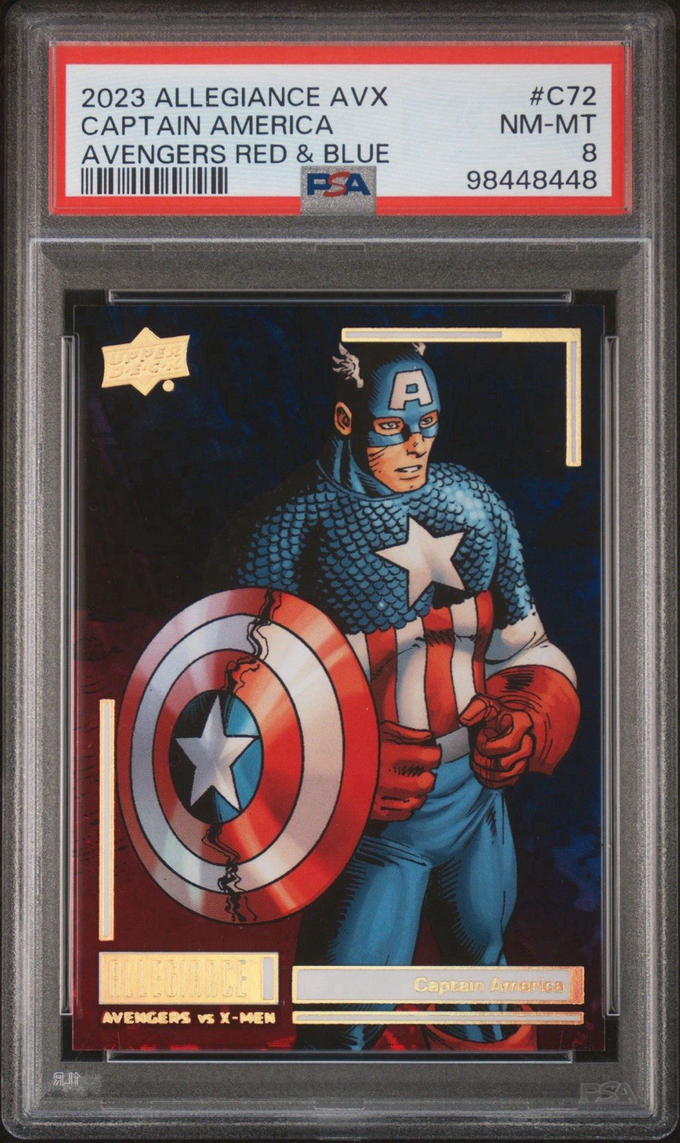 2023 UPPER DECK ALLEGIANCE AVENGERS VS X-MEN Captain America /11 2023 UPPER DECK ALLEGIANCE AVENGERS VS X-MEN Captain America /11
