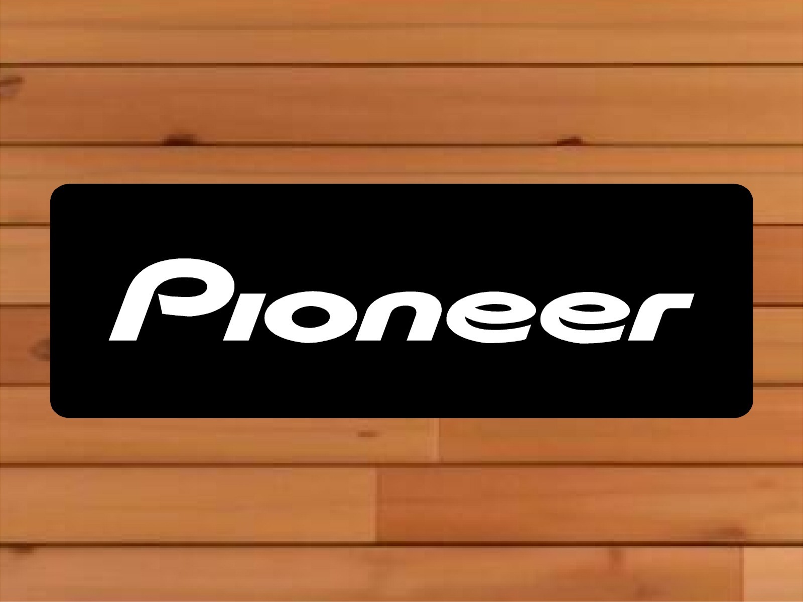 PIONEER Aluminum Sign 12in x 36in - Music Wall Art Printed Aluminum Sign PIONEER Aluminum Sign 12in x 36in - Music Wall Art Printed Aluminum Sign
