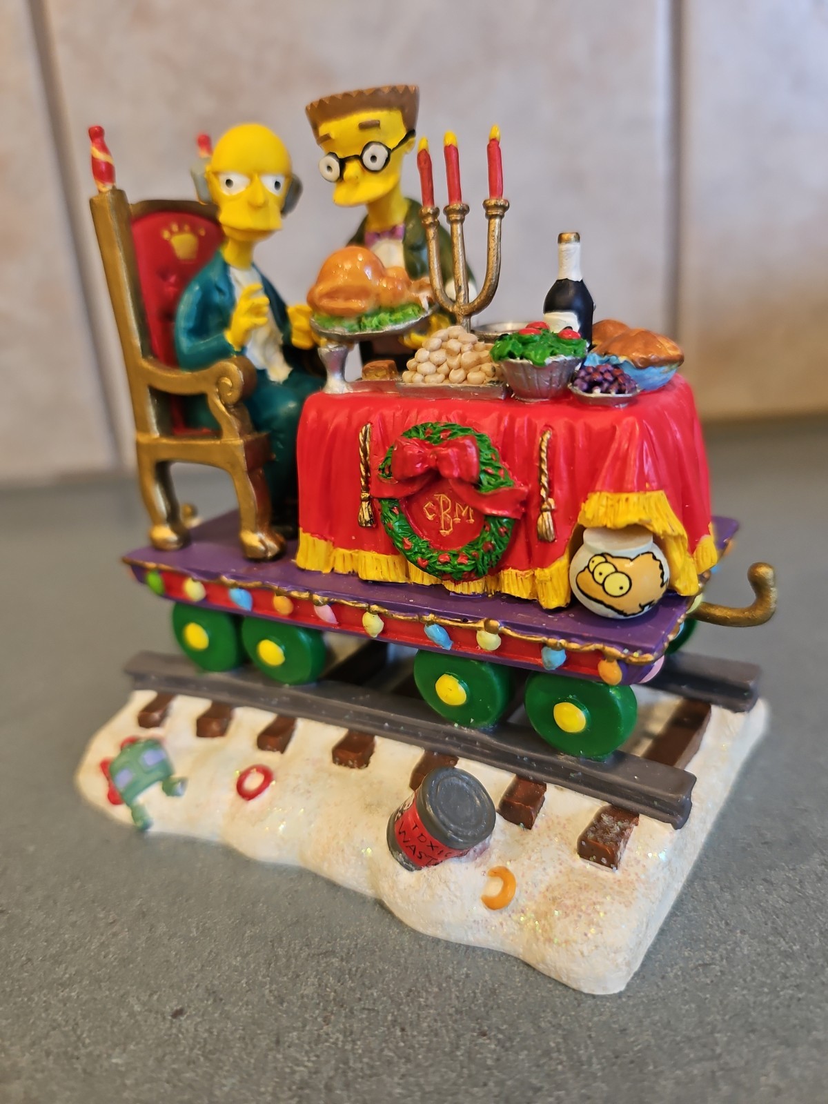 Simpsons Christmas Express Train A Feast For One Mr Burns in Original Package Simpsons Christmas Express Train A Feast For One Mr Burns in Original Package