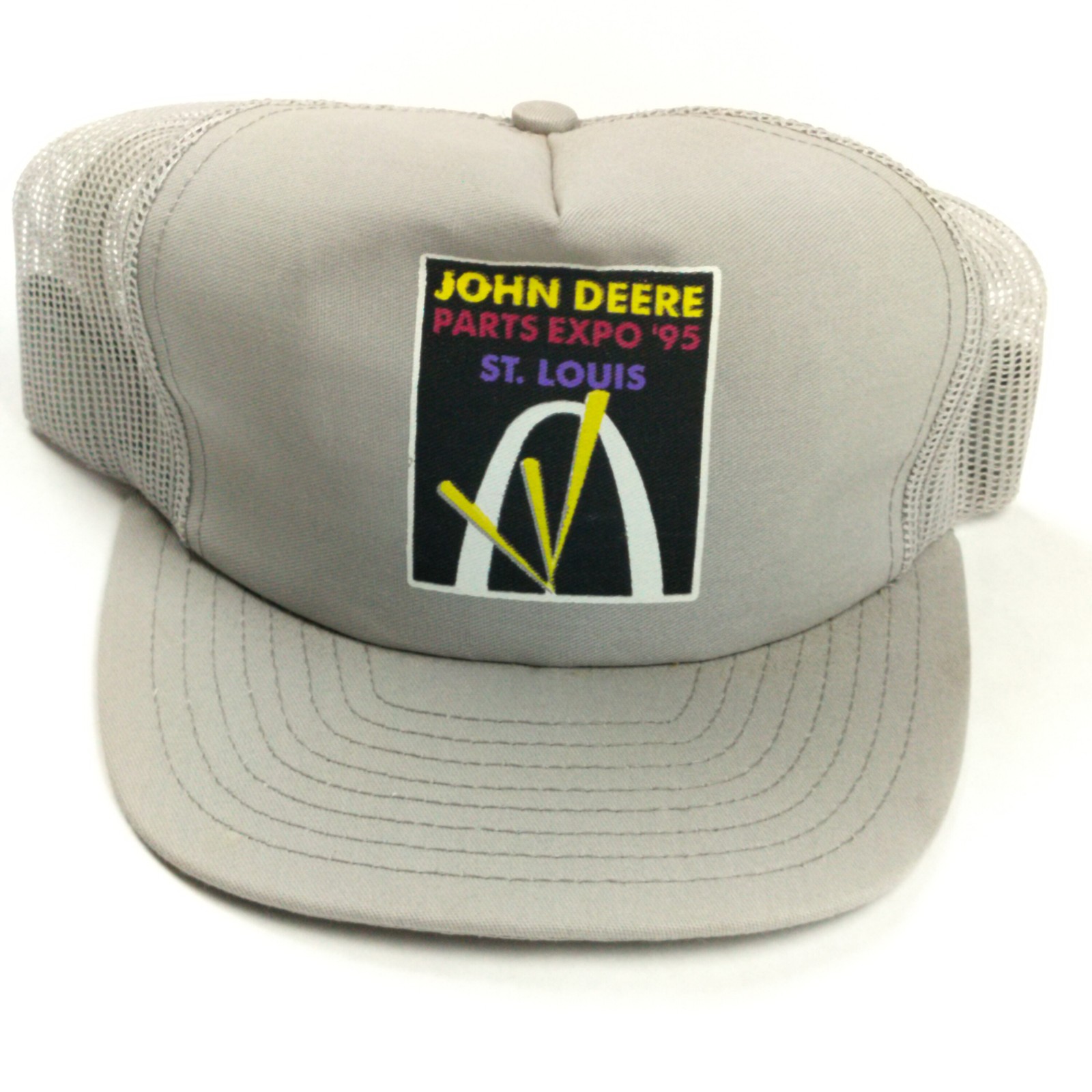 Vintage John Deere Parts Expo '95 St. Louis Trucker Hat Cap Louisville Mfg USA