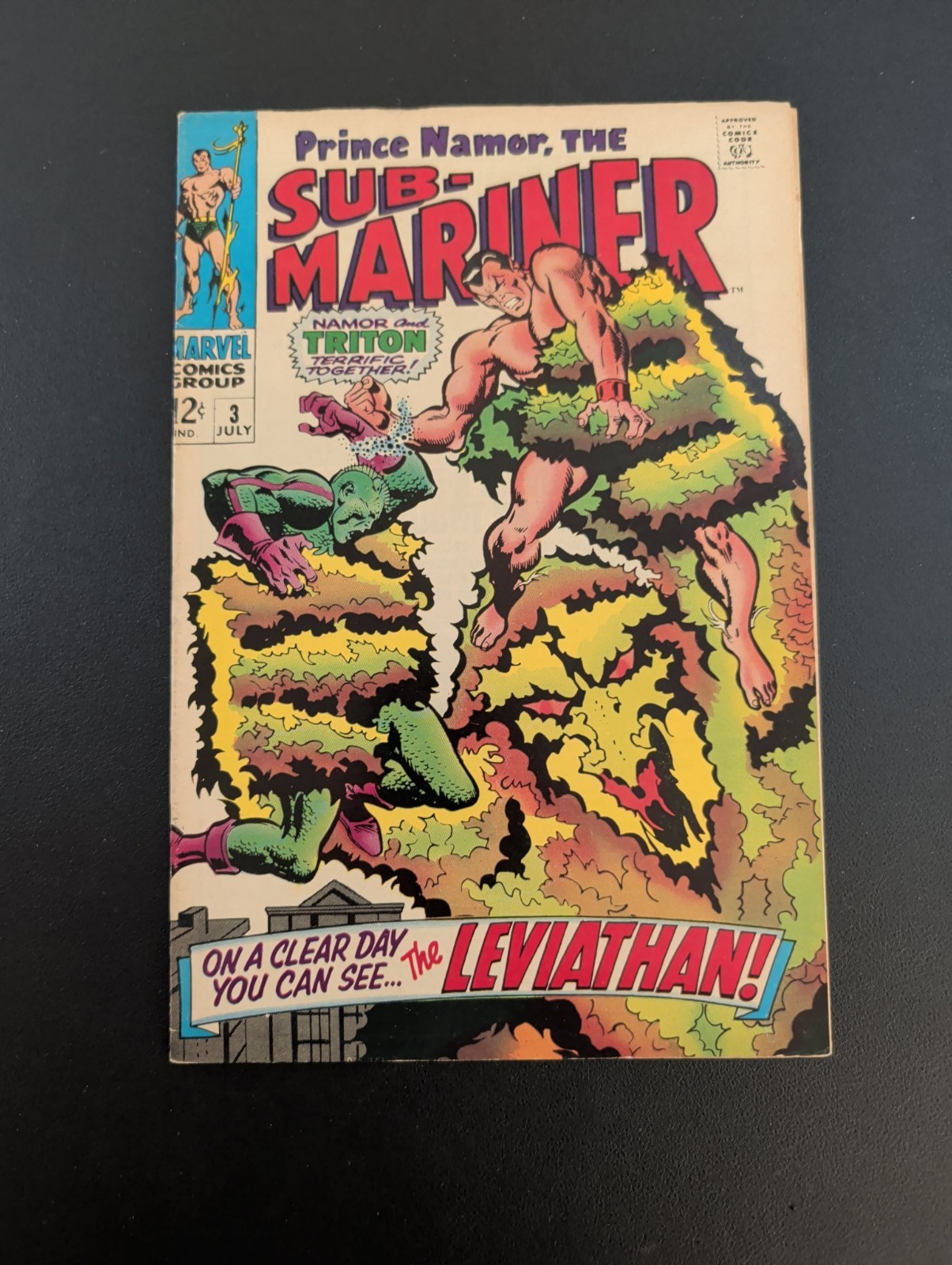 Sub-Mariner #3 FN/VF Direct Leviathan Marvel 1968