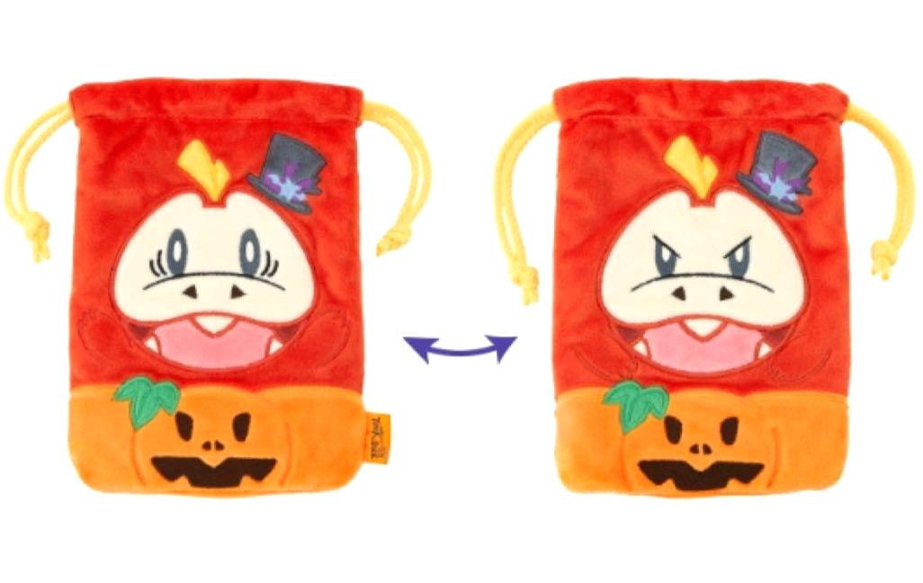 Pokemon Fuecoco Reversible Drawstring Bag Halloween Hogeta Collectible Japan New Pokemon Fuecoco Reversible Drawstring Bag Halloween Hogeta Collectible Japan New