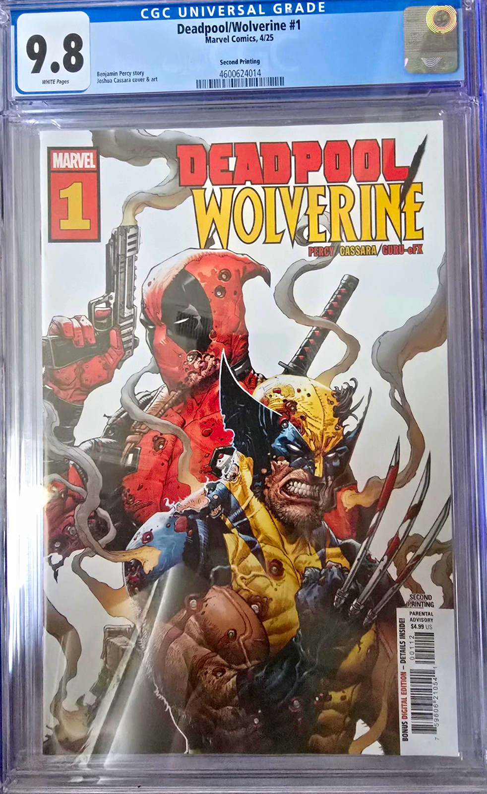 Marvel Deadpool/Wolverine #1 Second Printing CGC 9.8 2025 Percy Marvel Deadpool/Wolverine #1 Second Printing CGC 9.8 2025 Percy