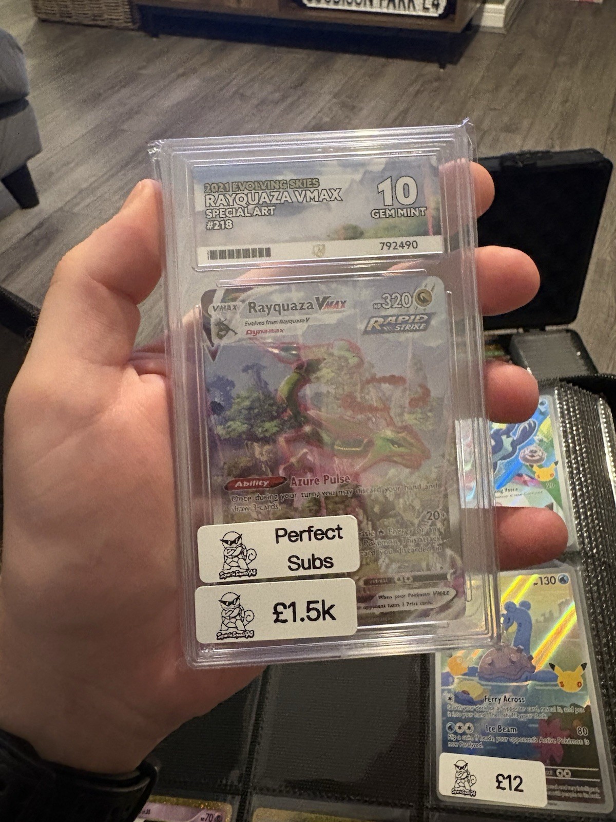 ACE 10 Perfect Subs Rayquaza VMAX (Alternate Art Secret) 218/203 ACE 10 Perfect Subs Rayquaza VMAX (Alternate Art Secret) 218/203