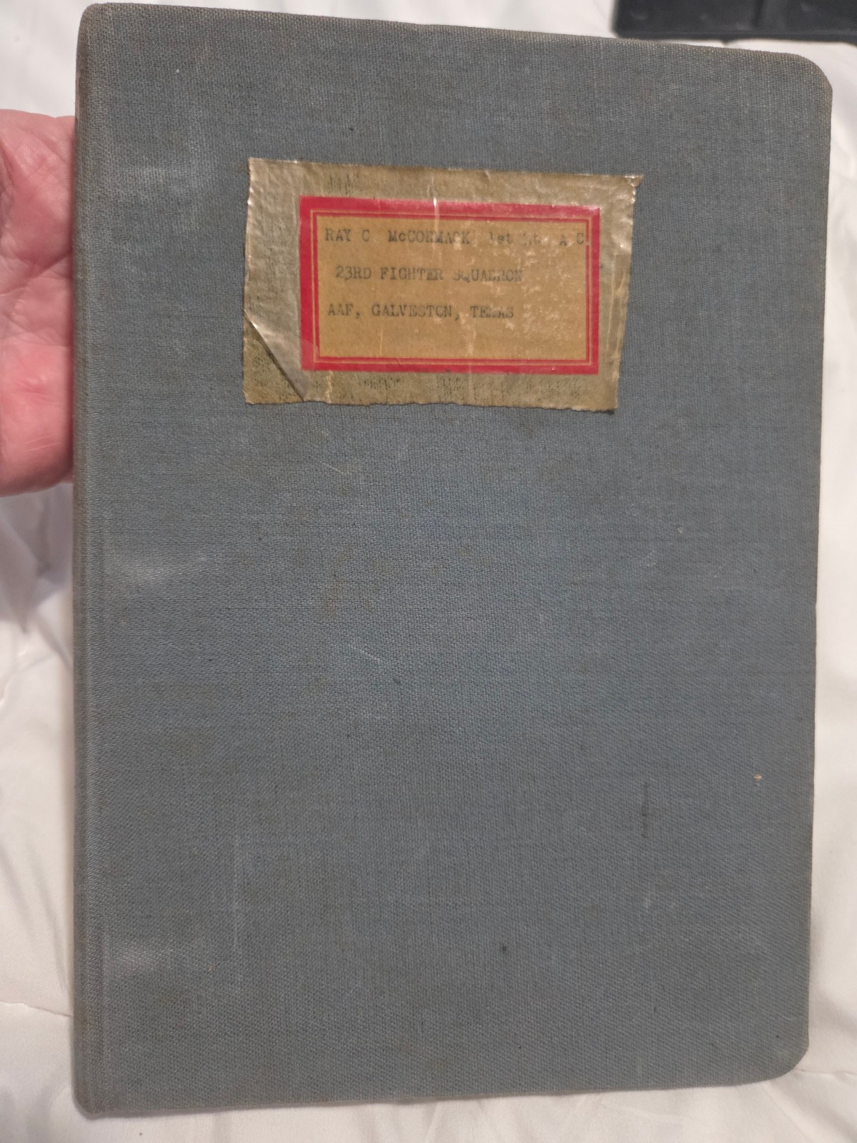 ORIGINAL 1943 23RD FIGHTER SQUADRON 36TH FIGHTER GOUP DIARY ORIGINAL 1943 23RD FIGHTER SQUADRON 36TH FIGHTER GOUP DIARY