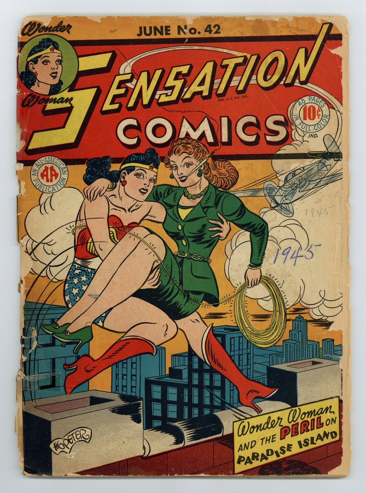 Sensation Comics #42 PR 0.5 1945 Sensation Comics #42 PR 0.5 1945