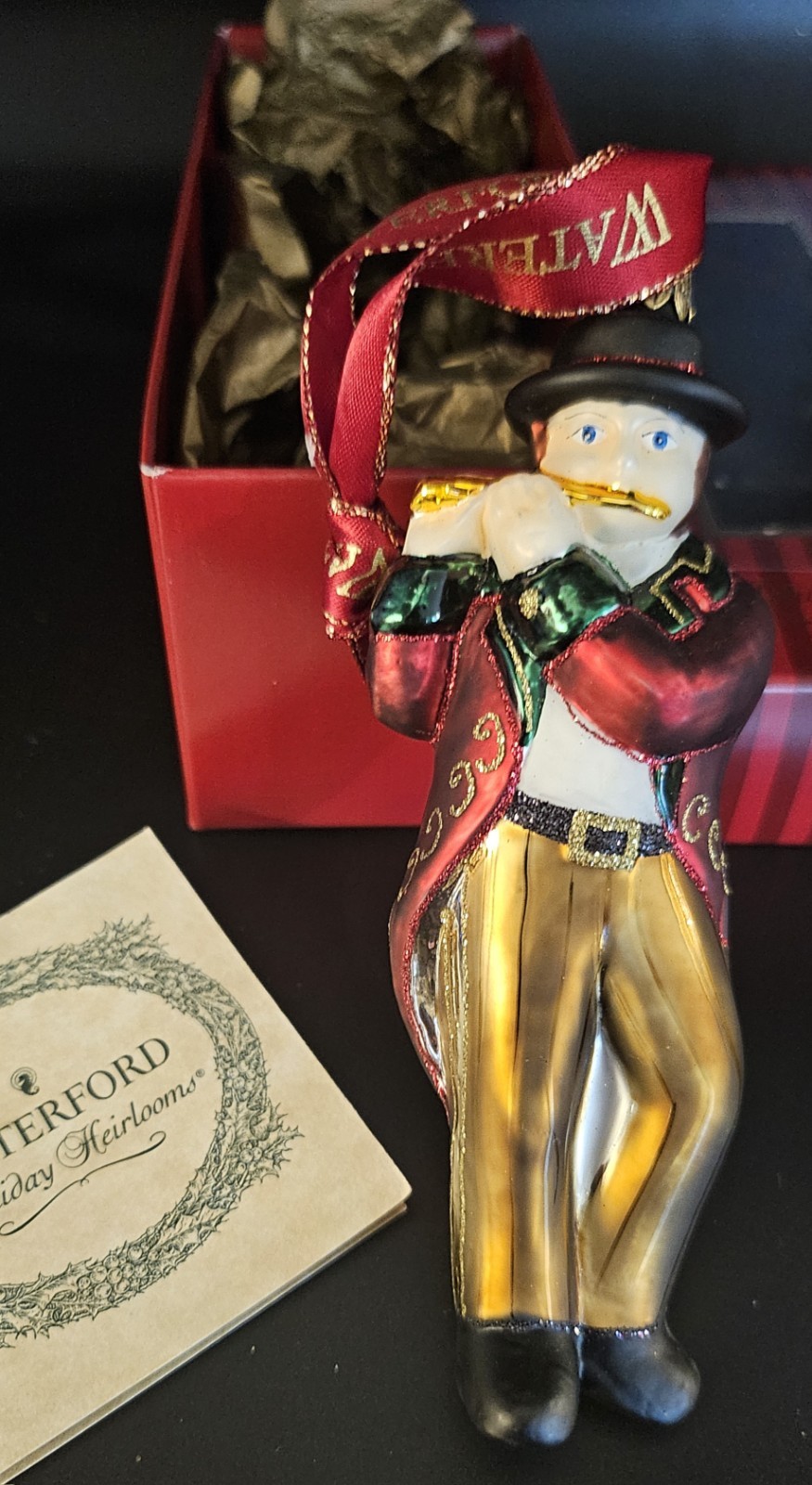 Waterford Crystal Holiday Heirlooms 11 Pipers Piping 12 Days Christmas Ornament
