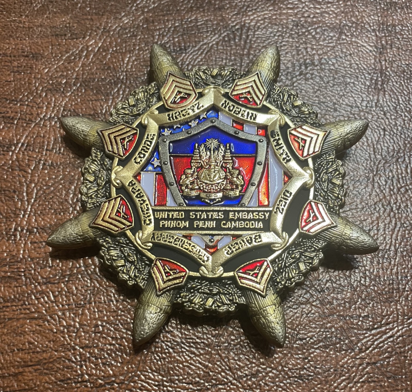 Challenge coin - Marine Security Guard Detachment - Phnom Penh, Cambodia Challenge coin - Marine Security Guard Detachment - Phnom Penh, Cambodia