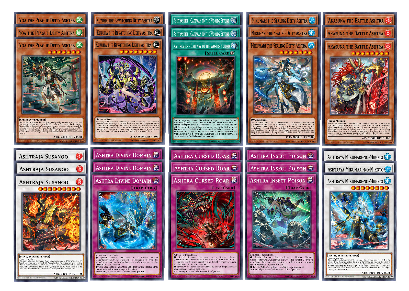 Ashtra Deck Core 30 Cards BETB Beyond the Brave 1st Ed YuGiOh Preoder Ashtra Deck Core 30 Cards BETB Beyond the Brave 1st Ed YuGiOh Preoder