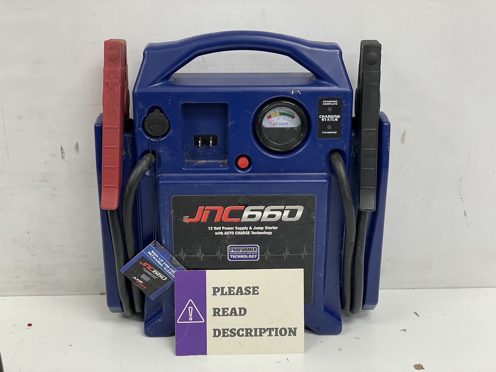 Clore Automotive Jump-N-Carry JNC660 1700 Peak Amp 12 Volt Jump Starter , Blue