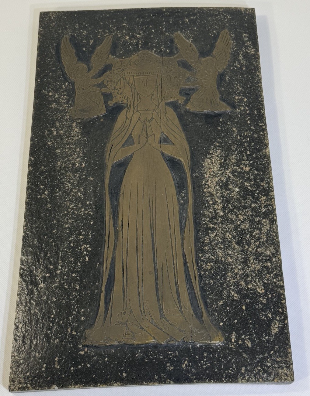 Monumental Brass Margaret Cheyne d. 1419 Hever Rubbing Template Reproduction Monumental Brass Margaret Cheyne d. 1419 Hever Rubbing Template Reproduction