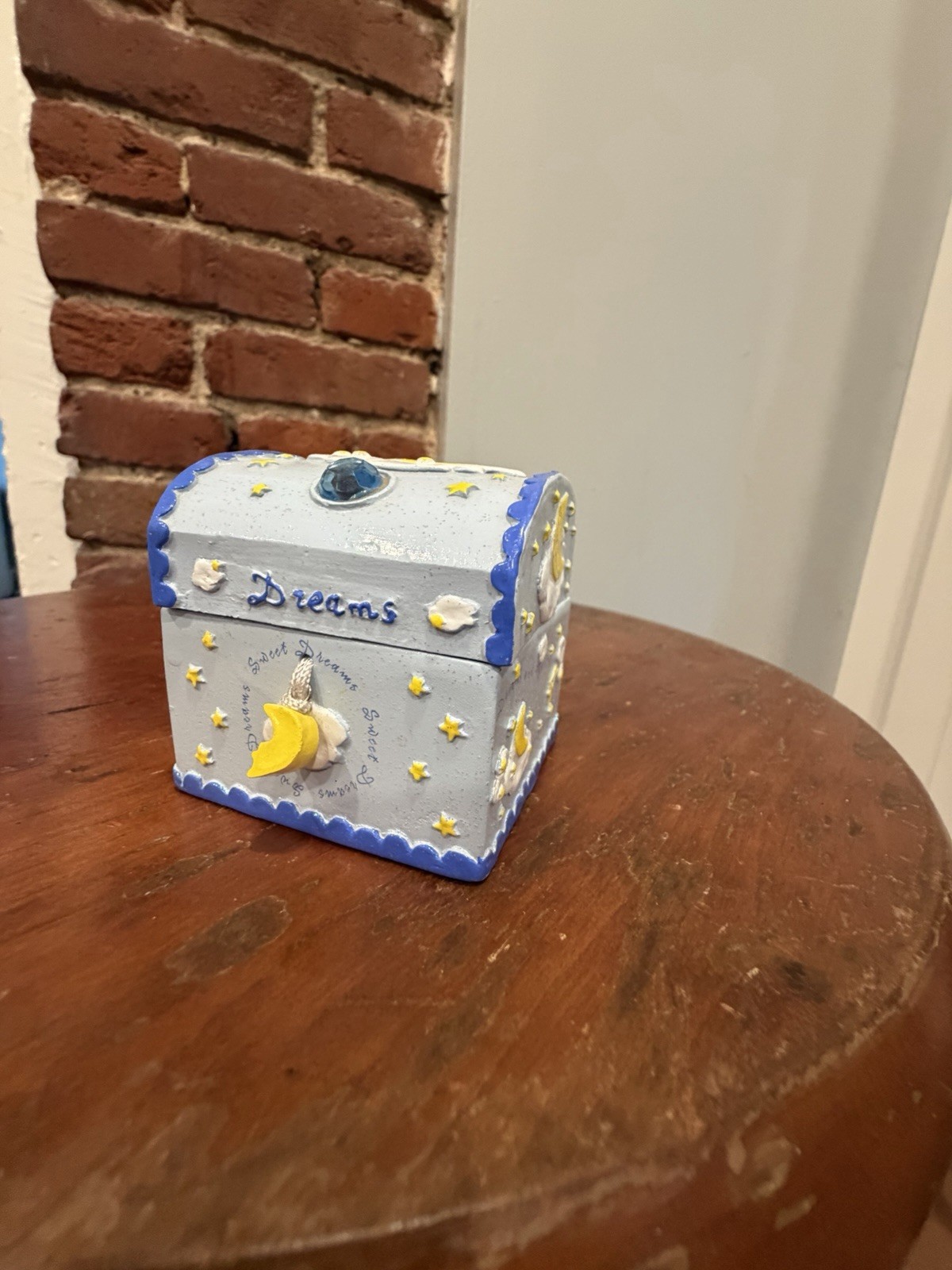 Vtg 2000 Claires Celestial Moon Stars Sweet Dreams Trinket Jewelry Box Y2K Charm Vtg 2000 Claires Celestial Moon Stars Sweet Dreams Trinket Jewelry Box Y2K Charm