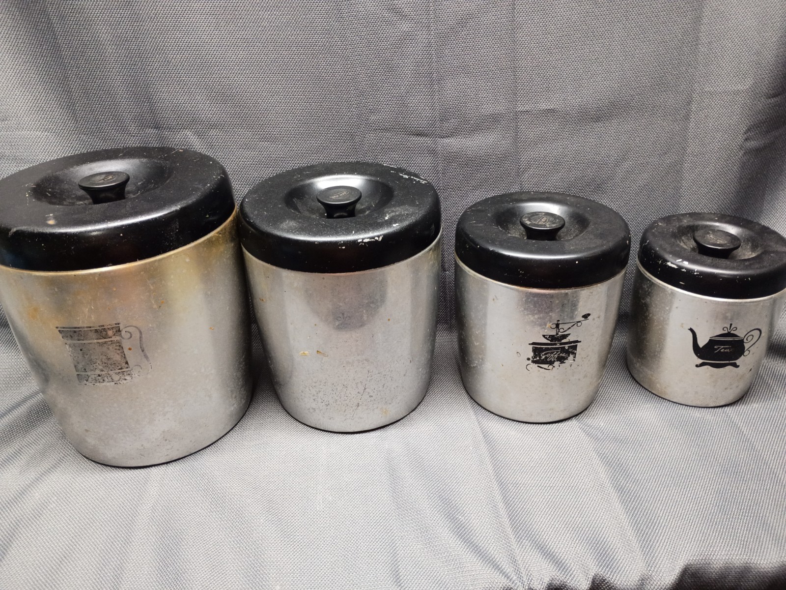 Vintage 4 Piece Canister Set