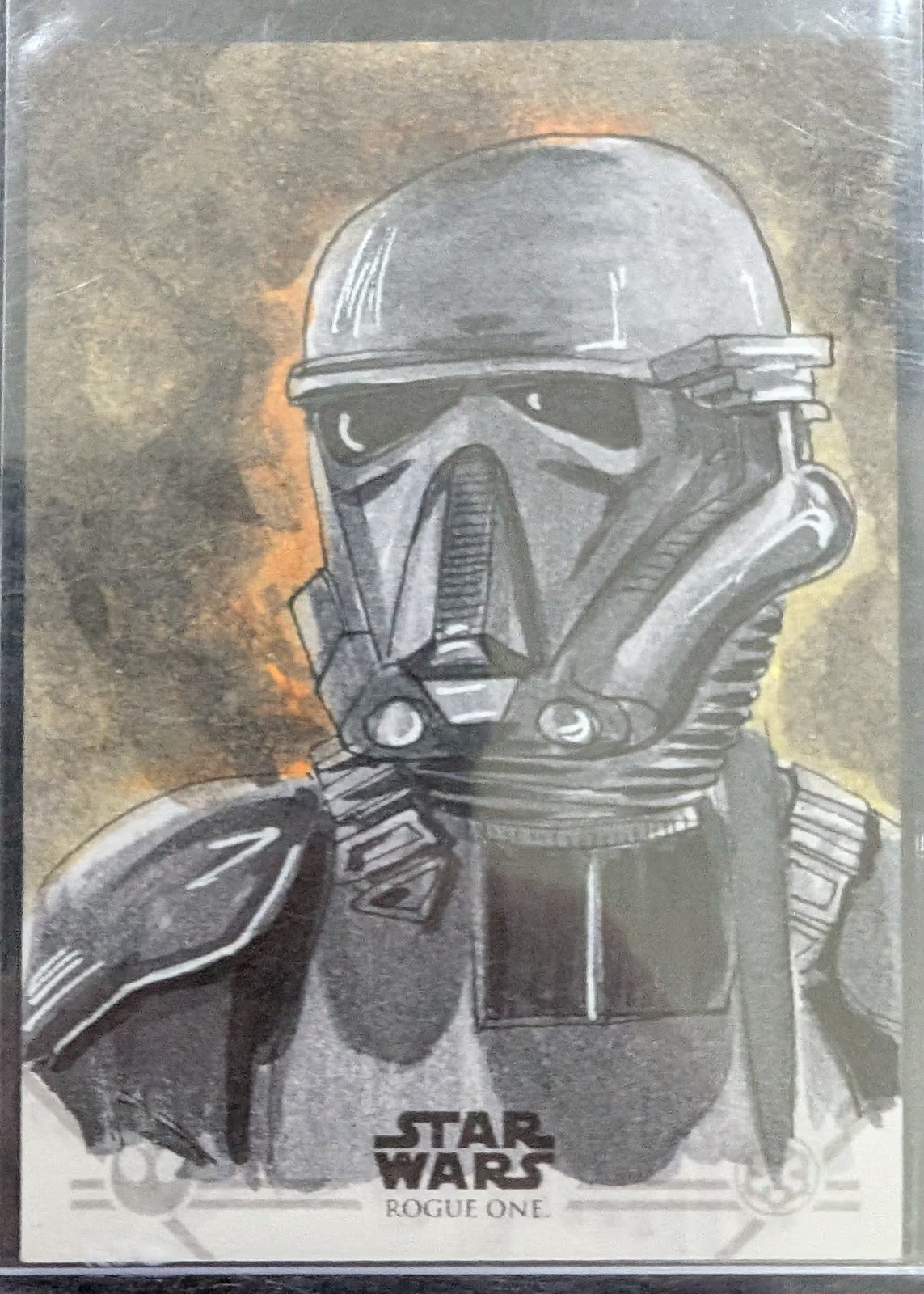 2016 Topps Rogue One Death Trooper Cathy Razim Sketch Card 2016 Topps Rogue One Death Trooper Cathy Razim Sketch Card