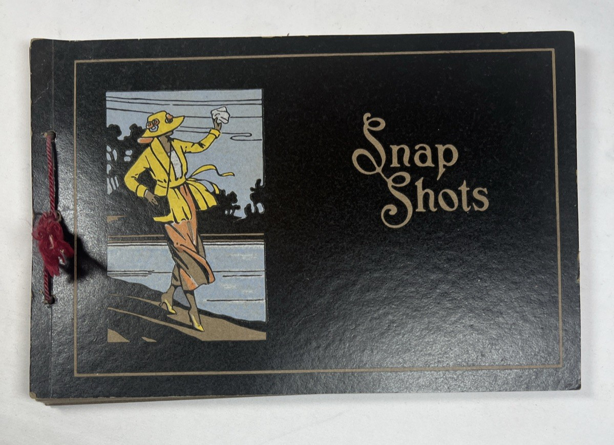 Antique Early 1900s Snap Shots Photo Album Portland Oregon Motorcycle Bus Garage Antique Early 1900s Snap Shots Photo Album Portland Oregon Motorcycle Bus Garage
