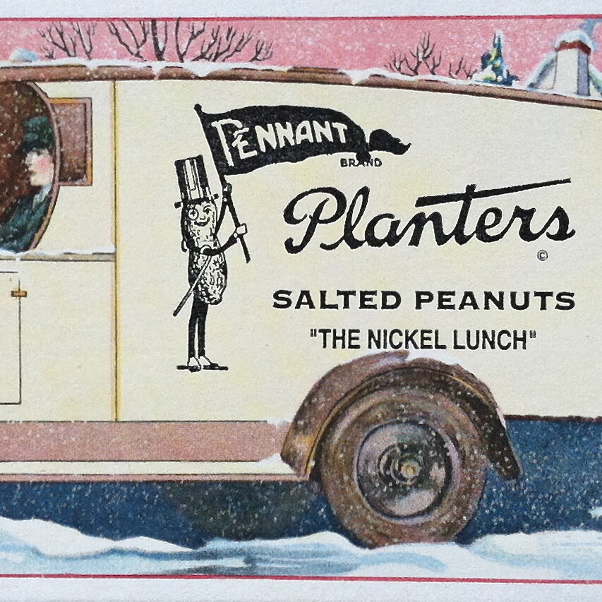 Vintage Original 1920s MR. PEANUT Desk Ink Blotter PLANTERS Salted Peanuts NOS Vintage Original 1920s MR. PEANUT Desk Ink Blotter PLANTERS Salted Peanuts NOS