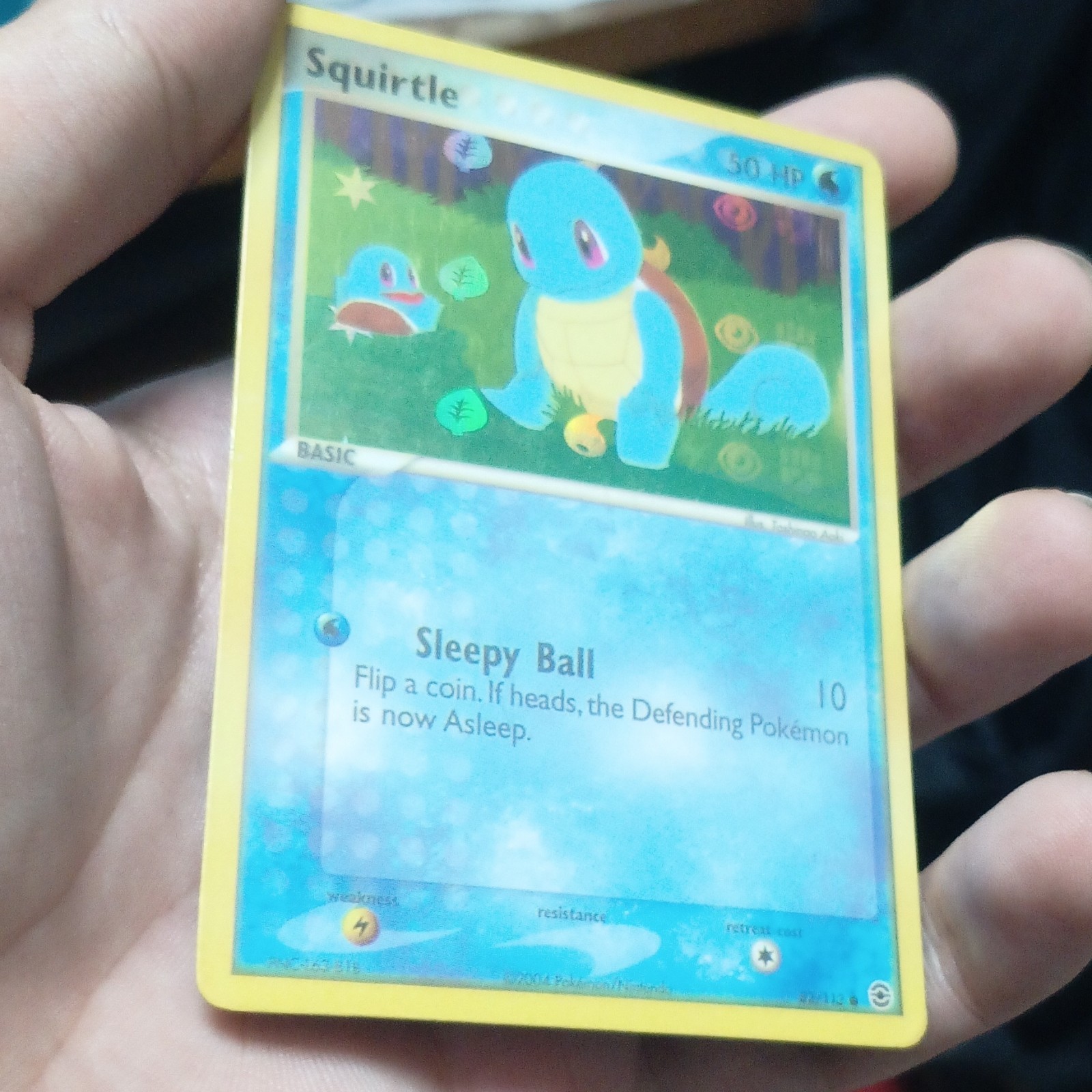 Pokemon Squirtle Vintage 82/112 50 HP Reverse Holo ENG 2004 Pokemon Squirtle Vintage 82/112 50 HP Reverse Holo ENG 2004