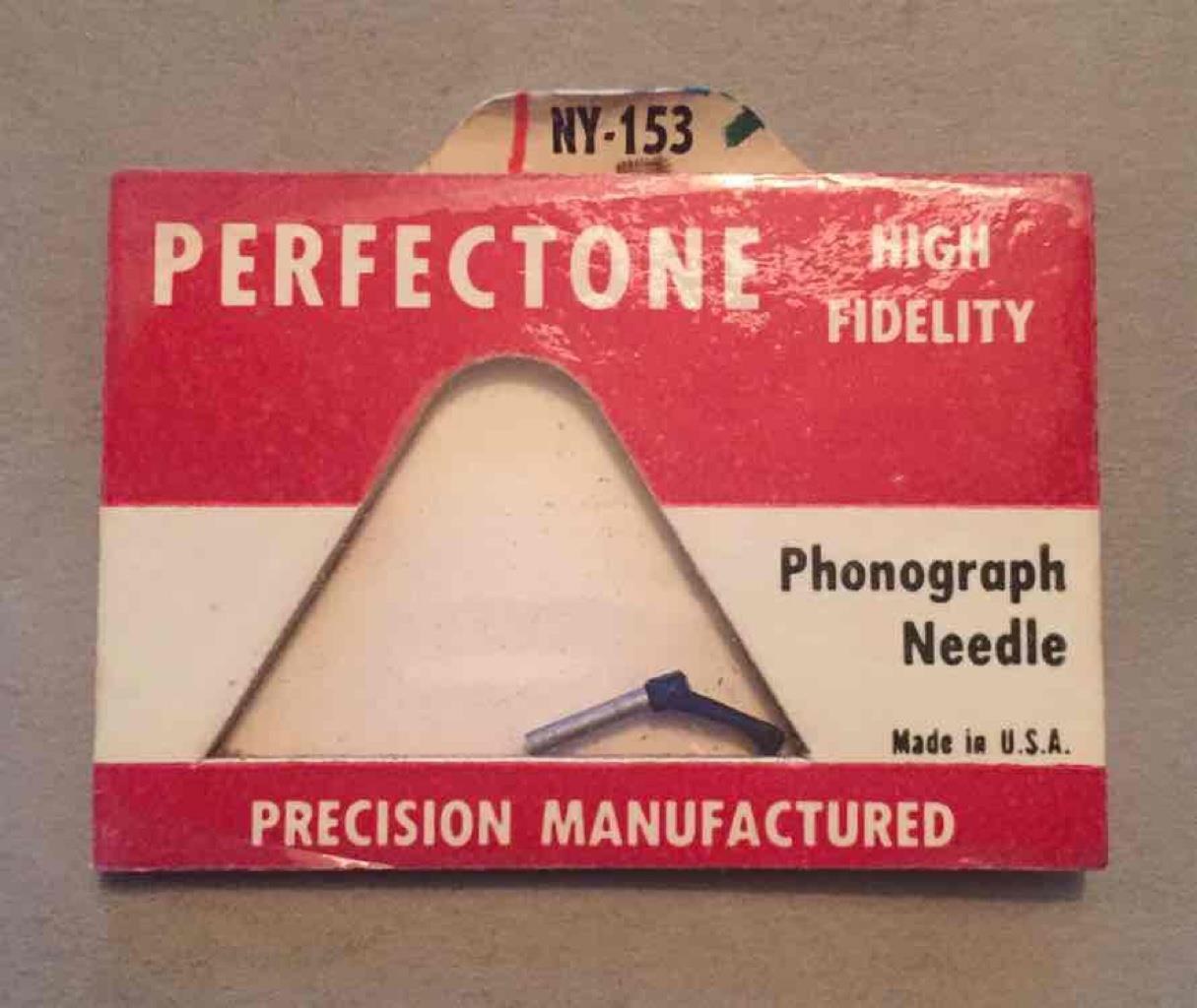 Vintage Perfectone High Fidelity Phonograph Needle NY-153 New Old Stock Sealed Vintage Perfectone High Fidelity Phonograph Needle NY-153 New Old Stock Sealed