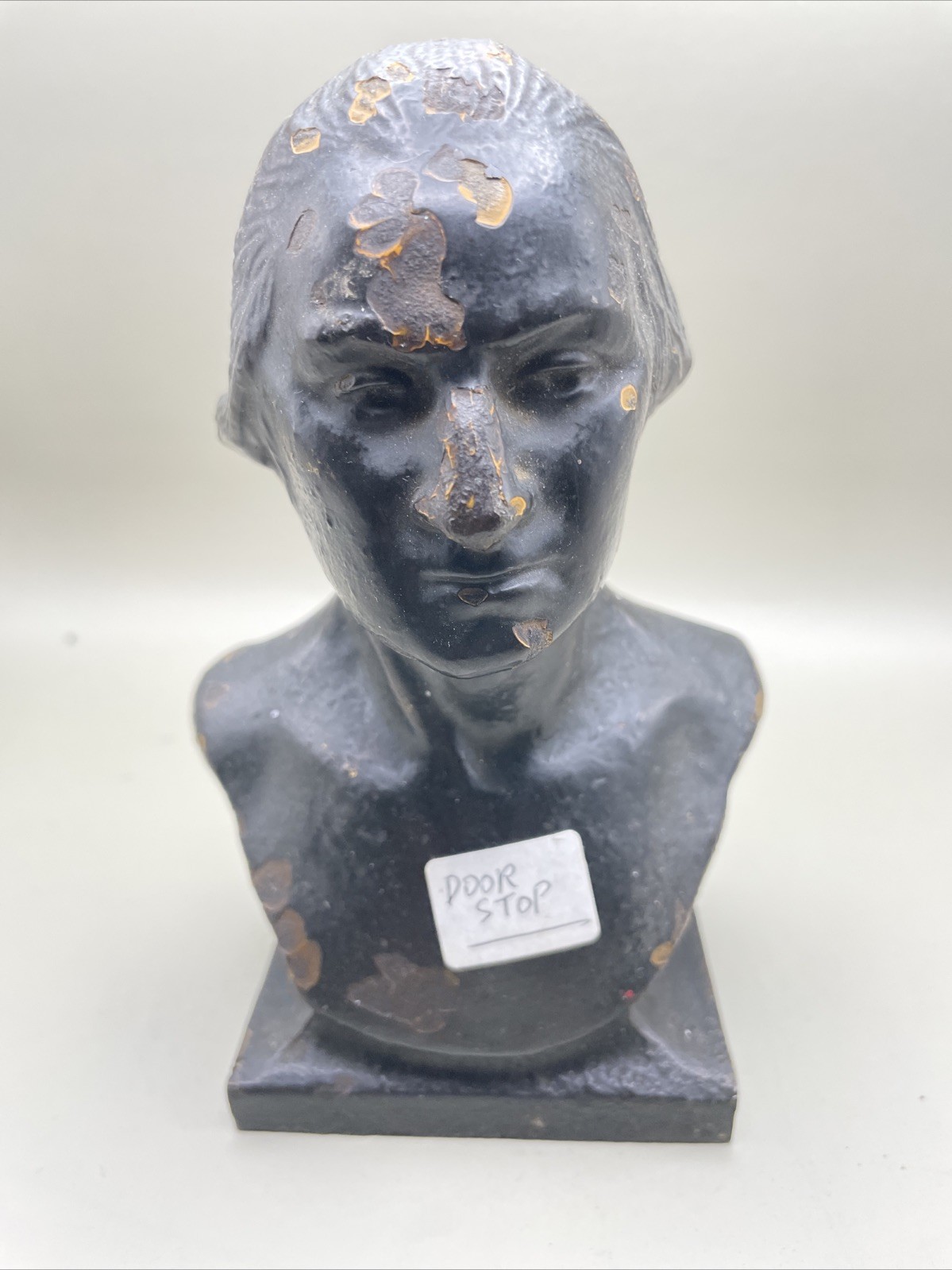VTG Brass Bronze Bust of GEORGE WASHINGTON Door Stop /Statue Bookend 4.5LB VTG Brass Bronze Bust of GEORGE WASHINGTON Door Stop /Statue Bookend 4.5LB