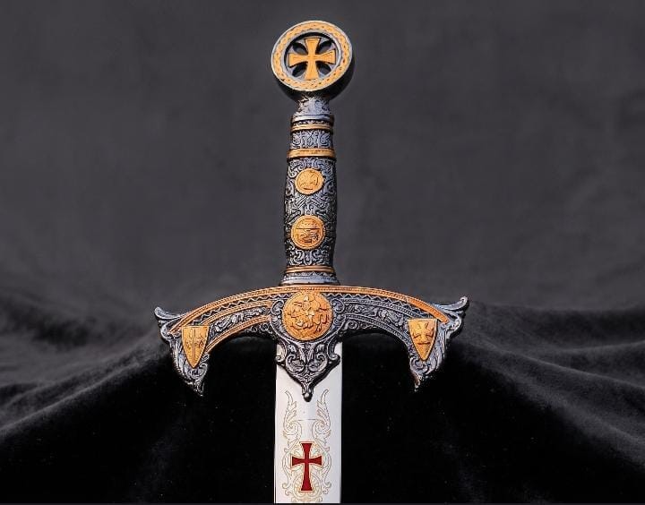 Handmade Knights Templar Sword Medieval Crusader Longsword Decorative Display Handmade Knights Templar Sword Medieval Crusader Longsword Decorative Display