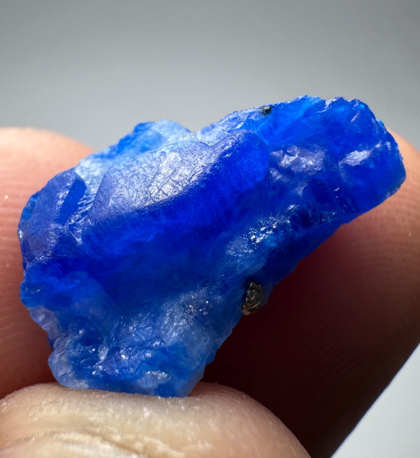 11.25 Ct Natural Blue Hauyne Crystal From Badakhshan Afghanistan 11.25 Ct Natural Blue Hauyne Crystal From Badakhshan Afghanistan