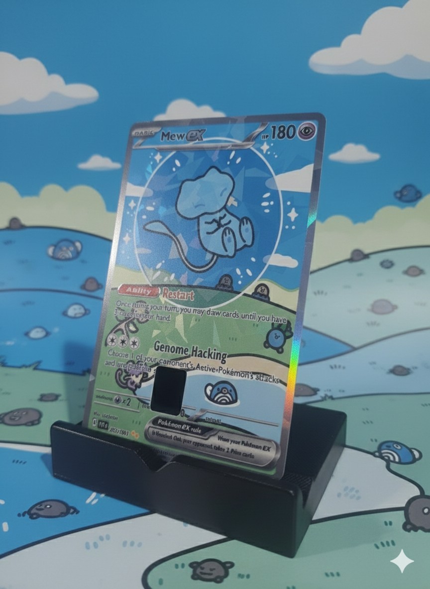 2X Bubble Mew Poke Style Credit Card Small Chip STICKER (Holographic) 2PACK 2X Bubble Mew Poke Style Credit Card Small Chip STICKER (Holographic) 2PACK