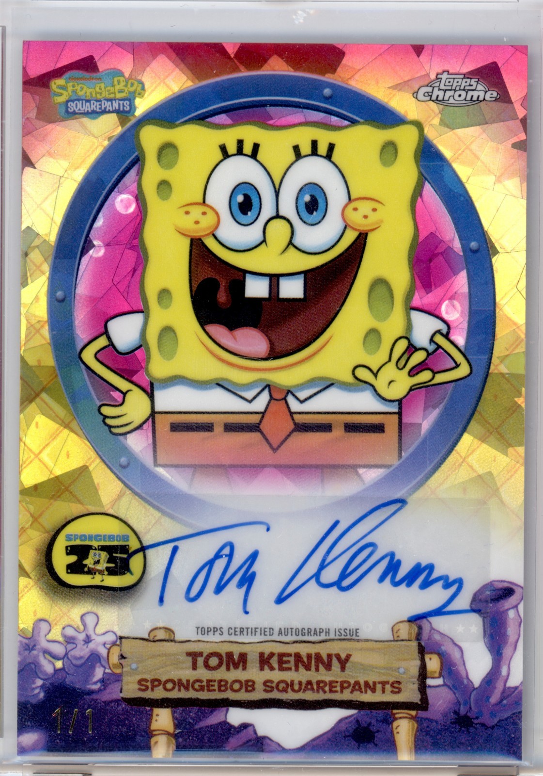 2025 TOPPS SPONGEBOB SAPPHIRE 1/1 PATRICK STAR AUTOGRAPH 2025 TOPPS SPONGEBOB SAPPHIRE 1/1 PATRICK STAR AUTOGRAPH