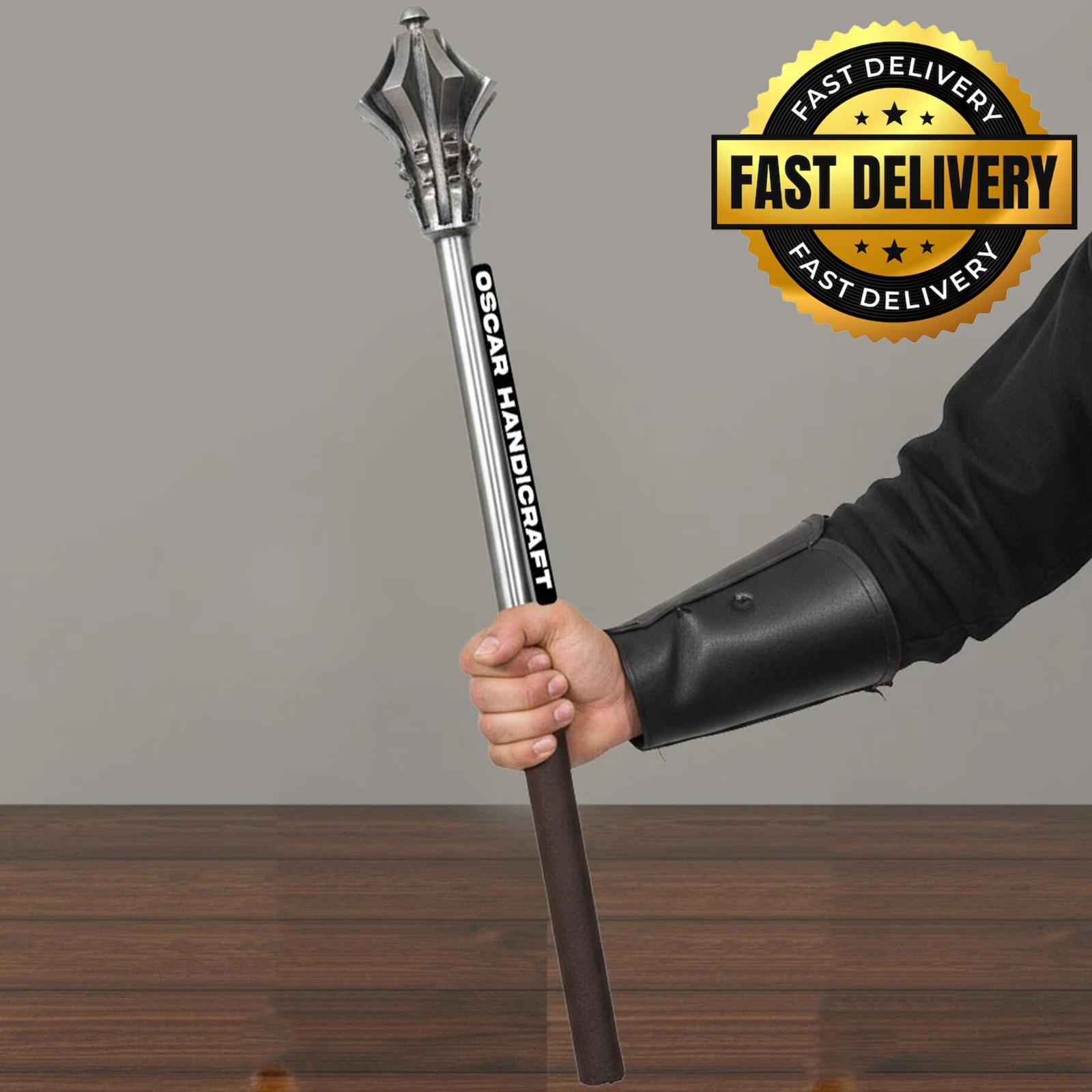Medieval Solid Steel Mace Flail – Authentic Battle Weapon for LARP & Halloween Medieval Solid Steel Mace Flail – Authentic Battle Weapon for LARP & Halloween