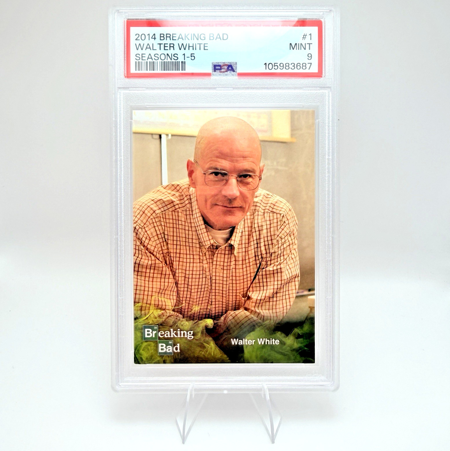 2014 Cryptozoic Breaking Bad #1 Walter White PSA 9 MINT Bryan Cranston 2014 Cryptozoic Breaking Bad #1 Walter White PSA 9 MINT Bryan Cranston