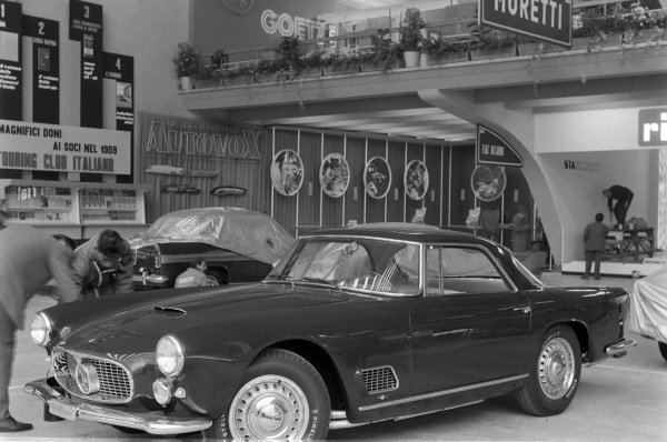 Maserati 3500GT Motor Show 1958 Car Old Photo Maserati 3500GT Motor Show 1958 Car Old Photo