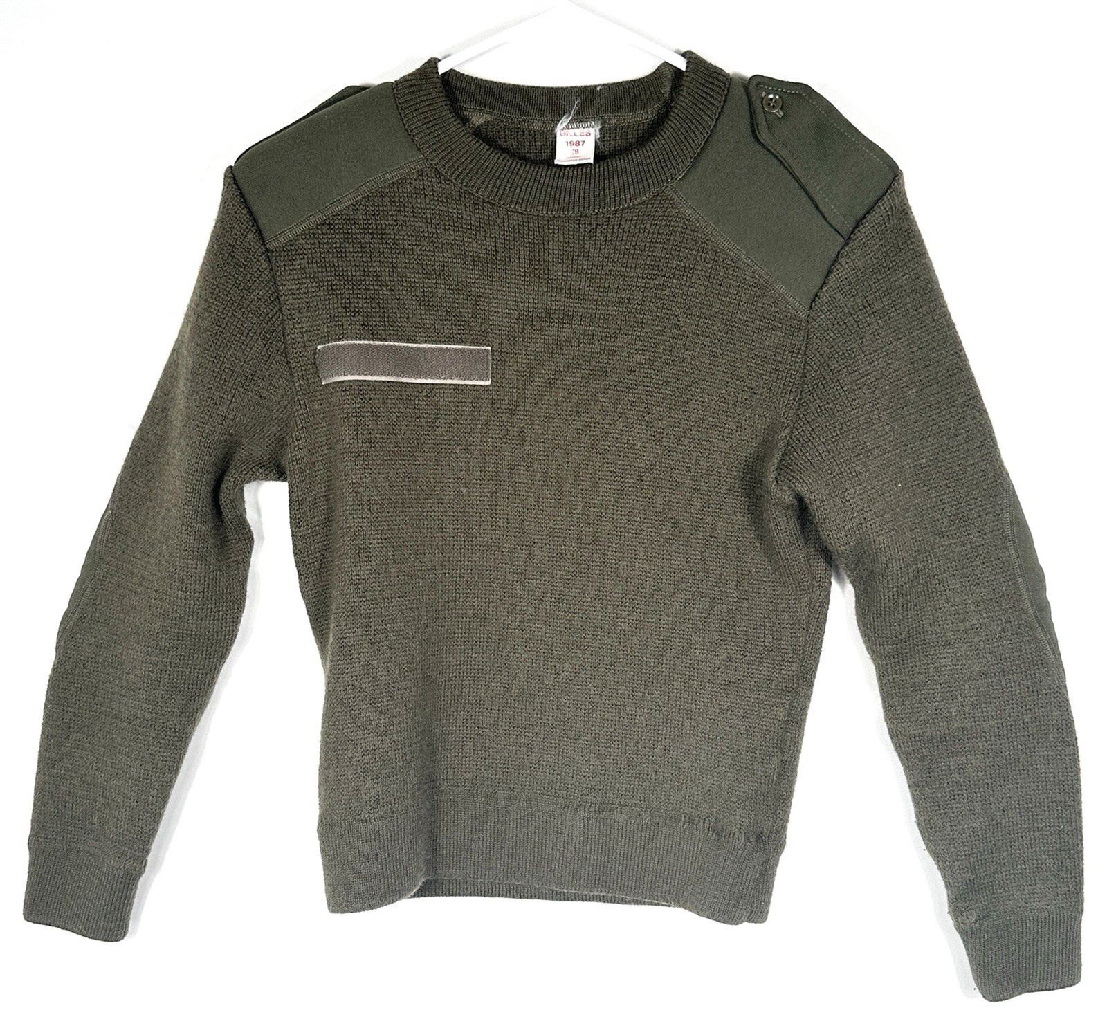 Vintage French Military Sweater Mens Medium Green Commando Gilles 80s Size 38 Vintage French Military Sweater Mens Medium Green Commando Gilles 80s Size 38