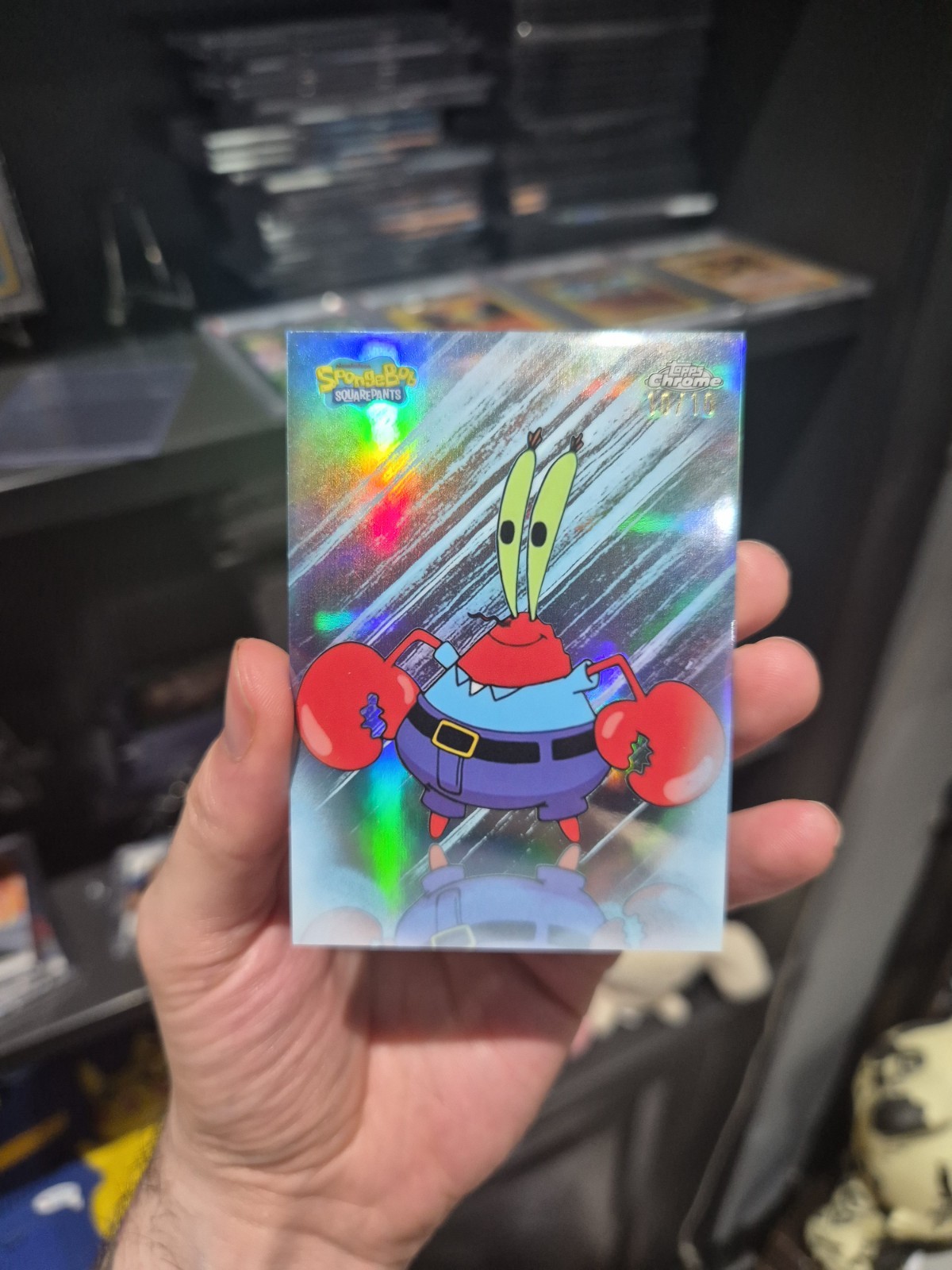 2025 Topps Chrome SpongeBob Squarepants Mr. Krabs SB 129 10/10 2025 Topps Chrome SpongeBob Squarepants Mr. Krabs SB 129 10/10
