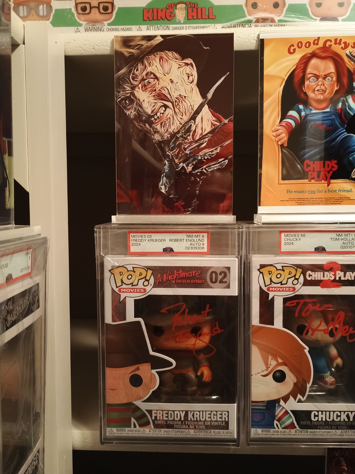 PSA 8/9 Funko Pop Freddy Krueger #02 Robert Englund Beckett & PSA Authentic PSA 8/9 Funko Pop Freddy Krueger #02 Robert Englund Beckett & PSA Authentic