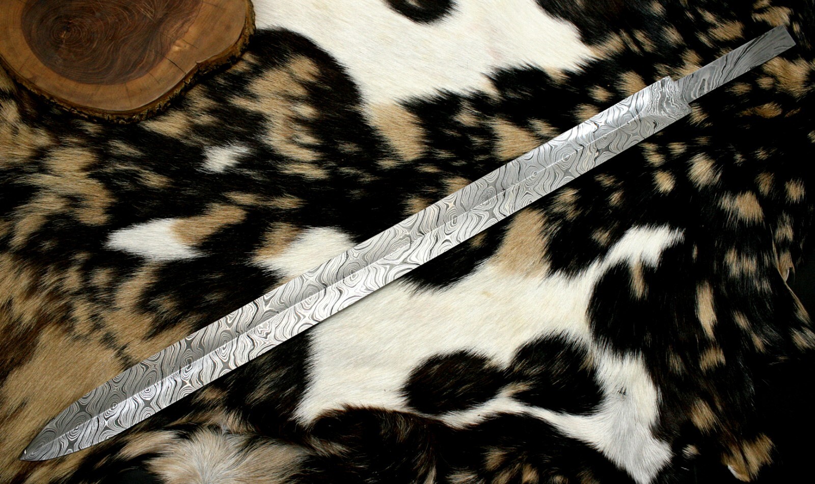 Hand Forged Damascus Steel NOVICE Long SWORD Blank Blade 33-inch PKB-638 Hand Forged Damascus Steel NOVICE Long SWORD Blank Blade 33-inch PKB-638