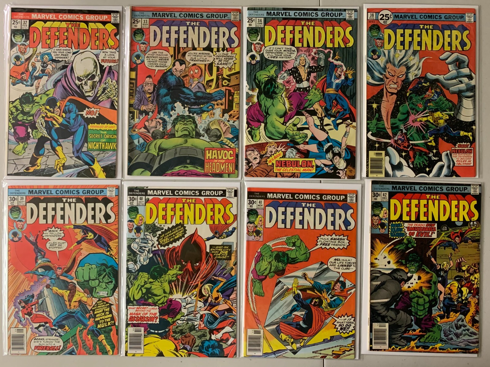Defenders comics lot #32-70 32 diff avg 6.0 (1976-79) Defenders comics lot #32-70 32 diff avg 6.0 (1976-79)