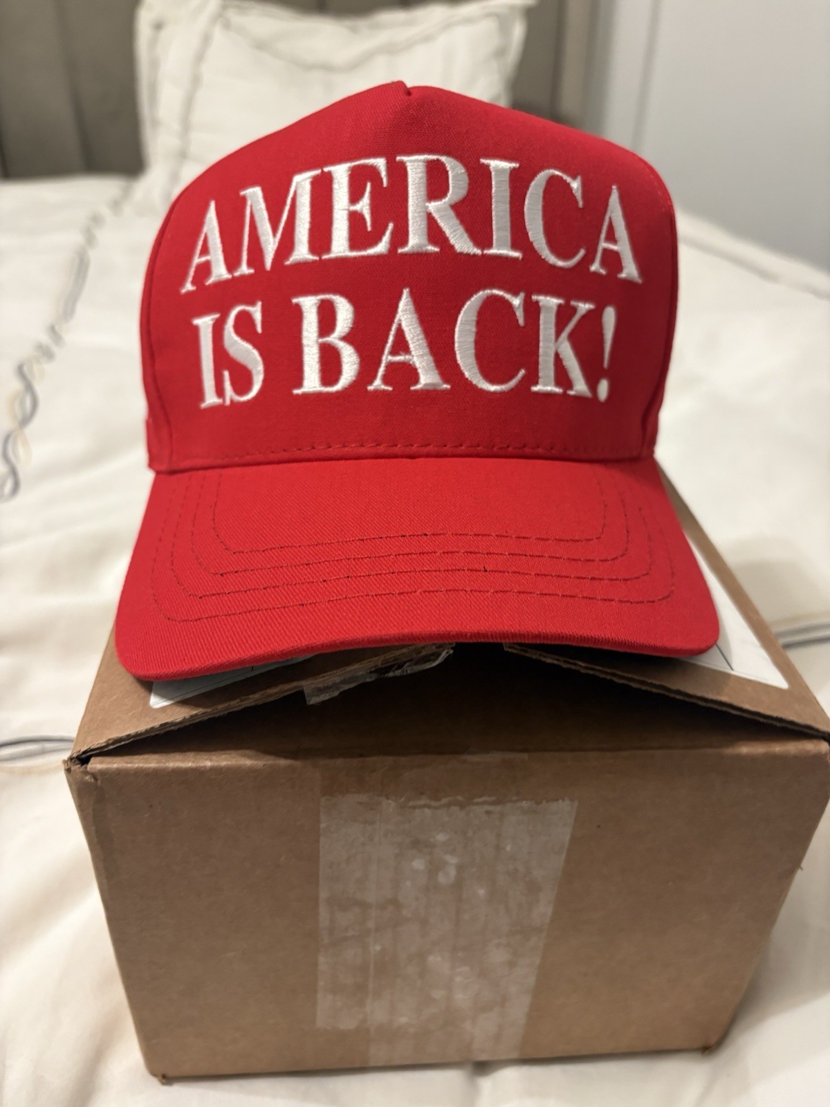 AMERICA IS Back Official Donald Trump RED Cap 45-47 HAT MAGA Cali Fame Authentic AMERICA IS Back Official Donald Trump RED Cap 45-47 HAT MAGA Cali Fame Authentic