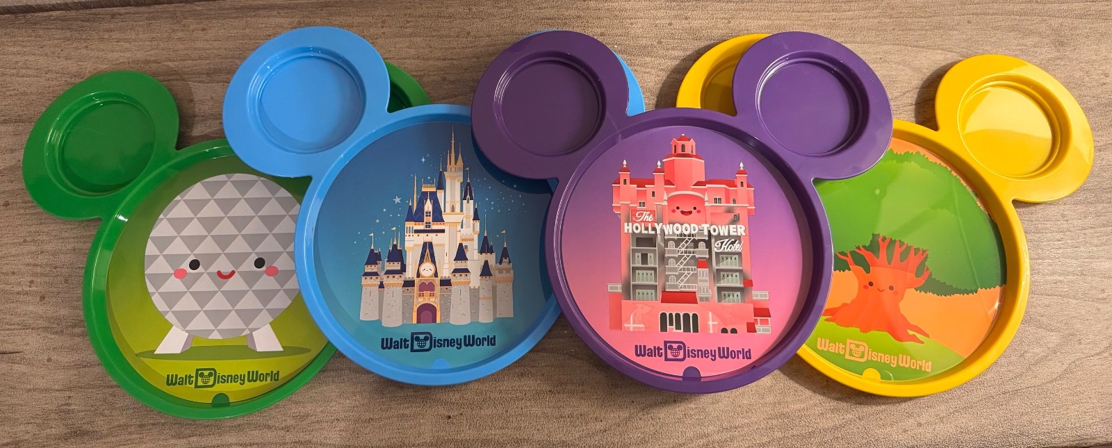 NEW 2026 Disney World Mickey Mouse Souvenir Plates Set of 4 Four Parks Exclusive NEW 2026 Disney World Mickey Mouse Souvenir Plates Set of 4 Four Parks Exclusive