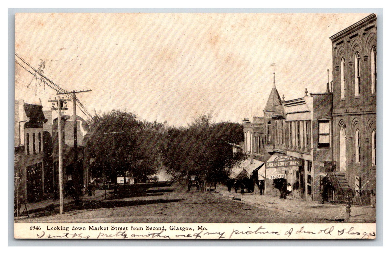Glasgow MO ~ Market Street ~ Bakery & Store Fronts, Corner of 2nd Glasgow MO ~ Market Street ~ Bakery & Store Fronts, Corner of 2nd