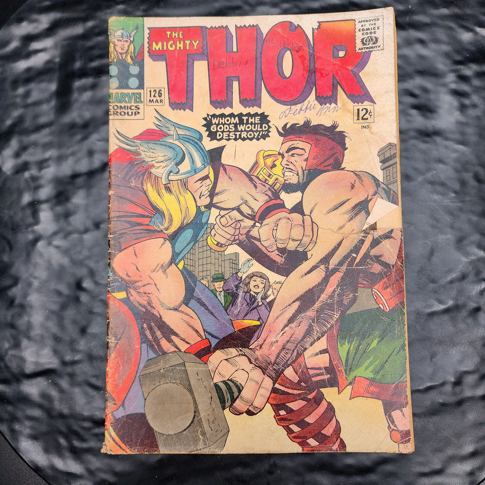 Mighty Thor #126 Marvel Comics 1966 Silver Age Hercules Kirby Stan Lee