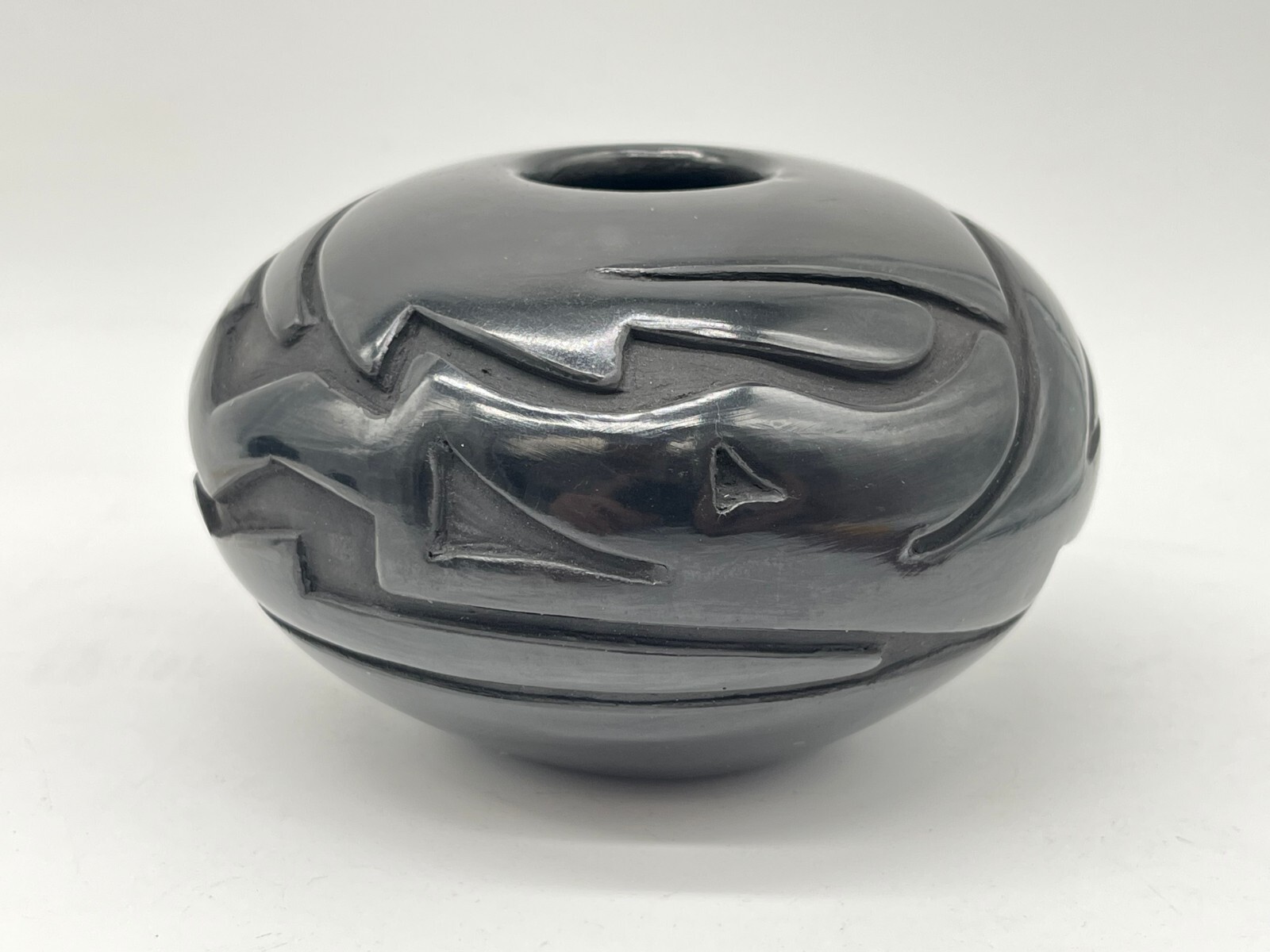 Native American Santa Clara Pottery Vase Denise Chavarria
